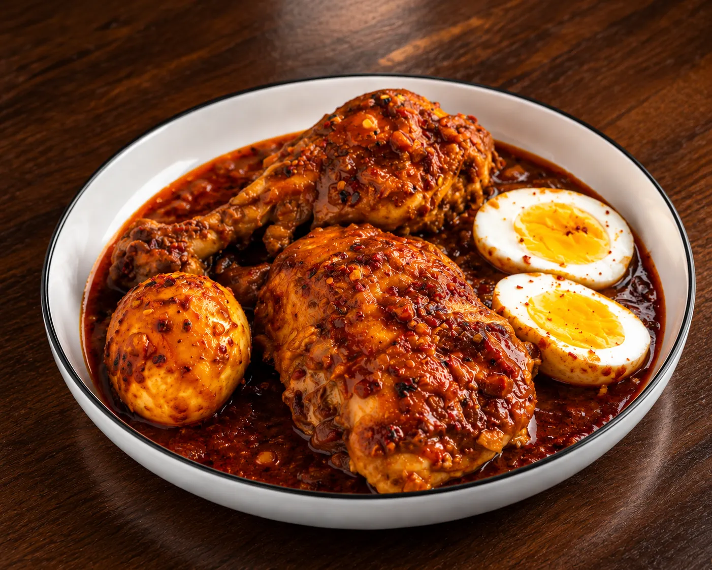 Doro Wat &ndash; Ethiopian-Eritrean dish at Baro Ethiopian-Eritrean Cuisine in Winnipeg, MB